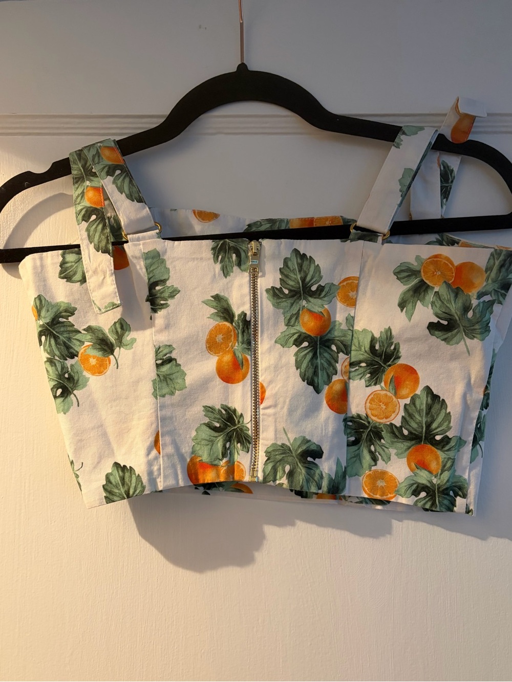 We Wore What Citrus Print Crop Top - Picture 3 of 3